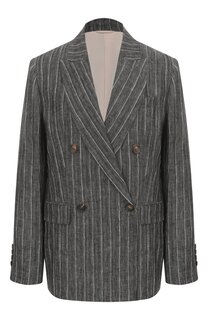 Льняной жакет Brunello Cucinelli