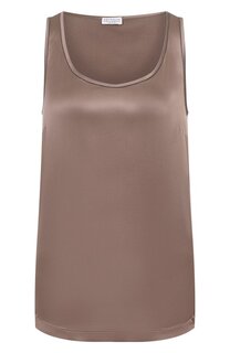 Атласный топ Brunello Cucinelli