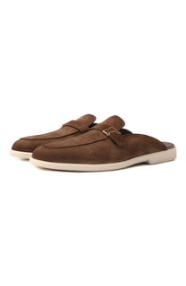 Замшевые сабо Santoni