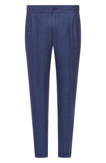 Брюки из шерсти и шелка Paul&Shark