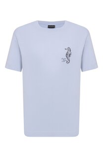 Хлопковая футболка Emporio Armani