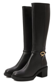 Кожаные сапоги Ribbon Dumont 45 Gianvito Rossi