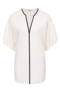 Хлопковая блузка Brunello Cucinelli