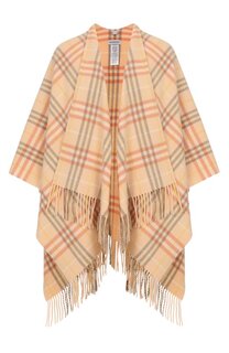 Пончо из шерсти и кашемира Burberry