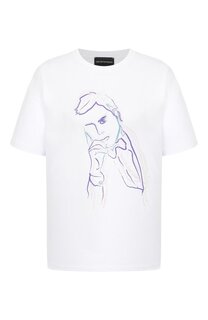 Хлопковая футболка Emporio Armani
