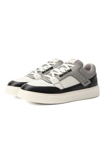 Кожаные кеды Emporio Armani