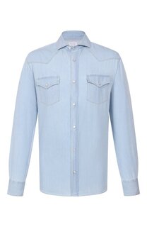 Джинсовая рубашка Brunello Cucinelli
