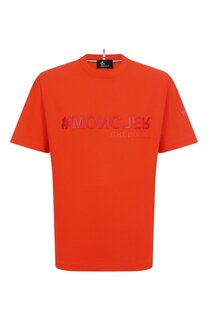 Хлопковая футболка Moncler Grenoble