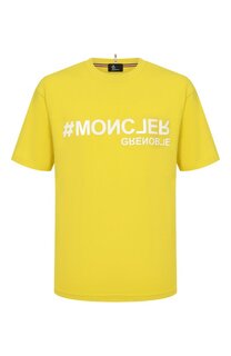 Хлопковая футболка Moncler Grenoble