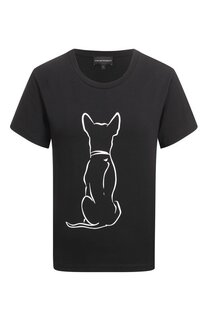 Хлопковая футболка Emporio Armani