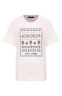 Хлопковая футболка Weekend Max Mara