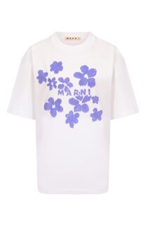 Хлопковая футболка Marni
