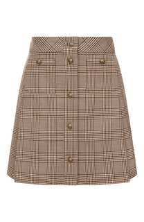 Юбка из хлопка и шерсти The Kooples