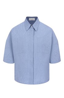 Хлопковая рубашка Brunello Cucinelli