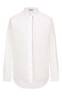 Хлопковая рубашка Brunello Cucinelli