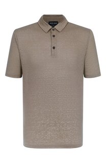 Льняное поло Giorgio Armani