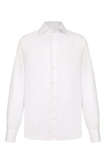 Сорочка из хлопка и льна Canali