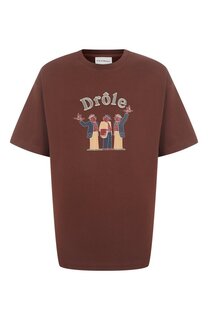 Хлопковая футболка Drole De Monsieur
