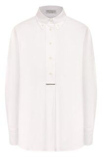 Хлопковая рубашка Brunello Cucinelli