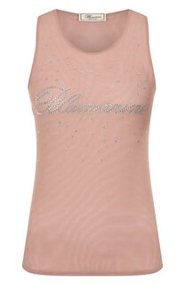 Майка с отделкой стразами Blumarine