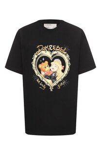 Хлопковая футболка DOMREBEL