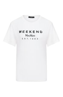 Хлопковая футболка Weekend Max Mara