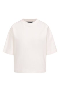 Футболка из хлопка и вискозы Weekend Max Mara