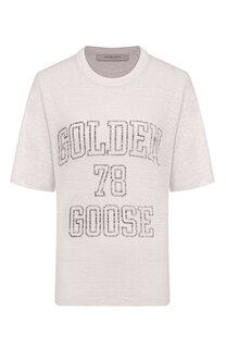 Льняная футболка Golden Goose Deluxe Brand