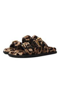 Комбинированные шлепанцы Dolce & Gabbana