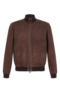 Замшевый бомбер Canali
