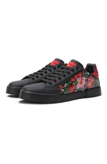 Кожаные кеды Portofino Dolce & Gabbana