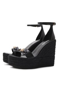Кожаные босоножки Barocco Versace