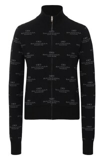 Кардиган из шерсти и хлопка Balenciaga