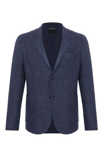 Пиджак из шерсти и шелка Zegna