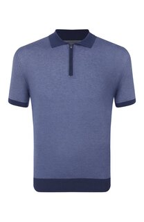 Поло из хлопка и шелка Corneliani