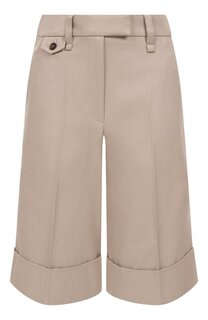 Шорты из хлопка и льна Brunello Cucinelli