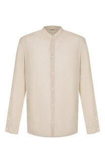 Рубашка изо льна и хлопка Transit