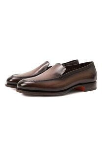 Кожаные лоферы Santoni