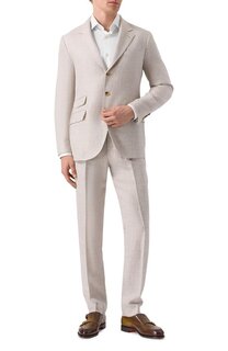 Костюм изо льна и шерсти Brunello Cucinelli