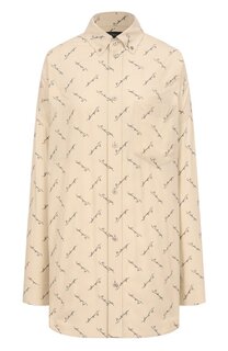 Рубашка из вискозы Balenciaga
