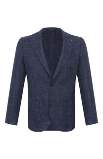 Пиджак из шерсти и шелка Sartoria Latorre