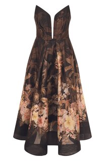 Платье изо льна и шелка Zimmermann