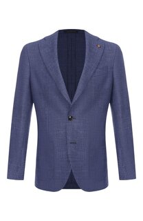 Пиджак из шерсти и шелка Sartoria Latorre