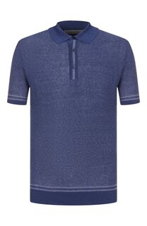 Поло из шелка и льна Corneliani