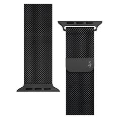 Ремешок для смарт часов vlp из нержавеющей стали сетчатый 42/44/45 Black из нержавеющей стали сетчатый 42/44/45 Black