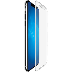 Защитное стекло DF для iPhone X/XS/11 Pro, 3D белый с цветной рамкой для iPhone X/XS/11 Pro, 3D белый с цветной рамкой