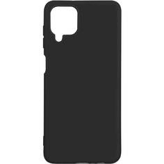 Чехол DF для Samsung Galaxy A12/M12, чер.силикон с м/фибр. для Samsung Galaxy A12/M12, чер.силикон с м/фибр.