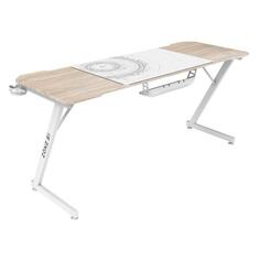 Стол компьютерный игровой ZONE 51 TRINE 160 Wood/White Z51-T6N-WD TRINE 160 Wood/White Z51-T6N-WD