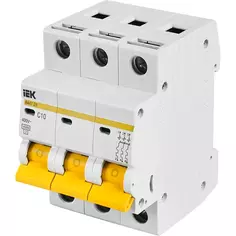 Выключатель автоматический IEK ВA47-29 3 полюса 10 A
