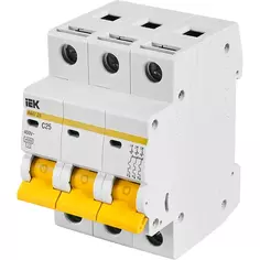 Выключатель автоматический IEK ВA47-29 3 полюса 25 A